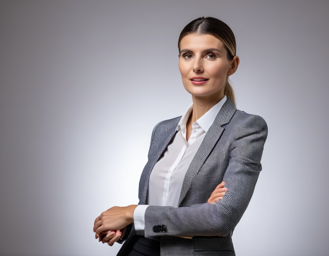 photograph of woman 36 year old Spanish ,  CEO giving a speech,  full shot on Tensor.Art