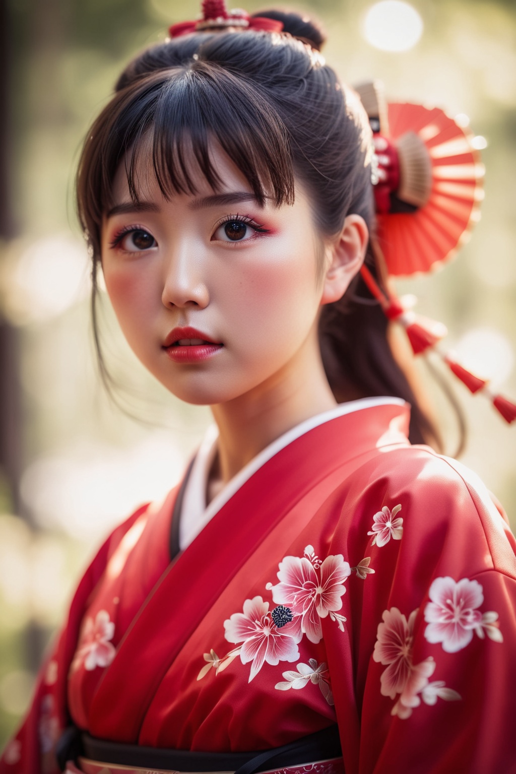 1girl,  black hair,  blurry on Tensor.Art