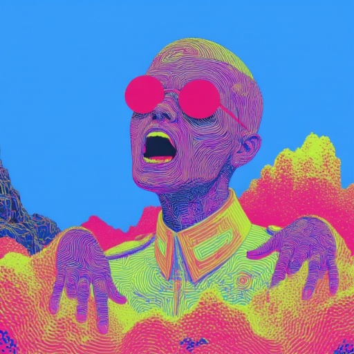 pulsating red light,  adding a dramatic,  but with an exaggerated on Tensor.Art
