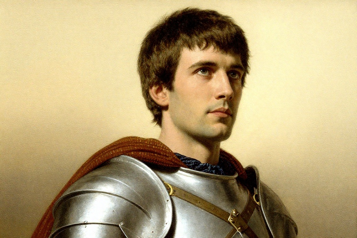 z-paint-style,  a portrait of a man wearing a Templar armor on Tensor.Art