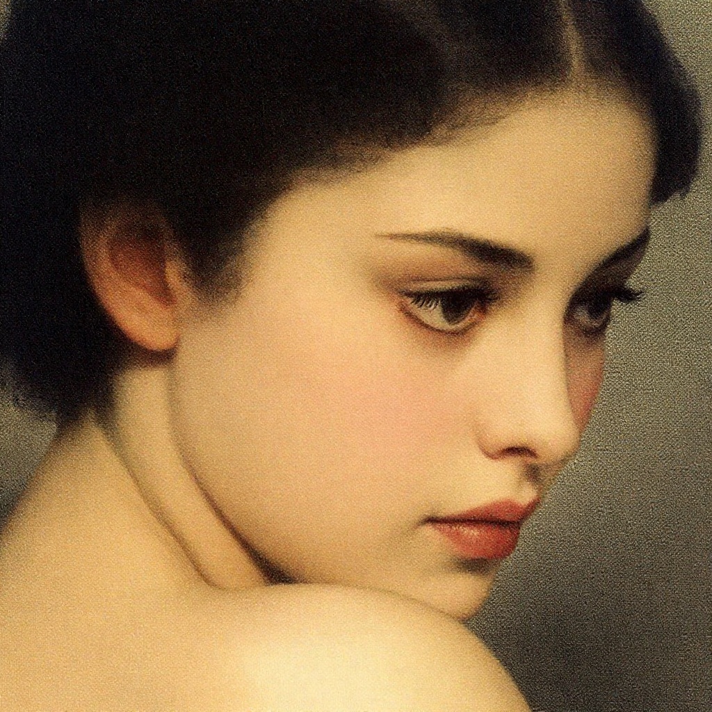z-paint-style,  an eye close up of a woman,  bare shoulders on Tensor.Art