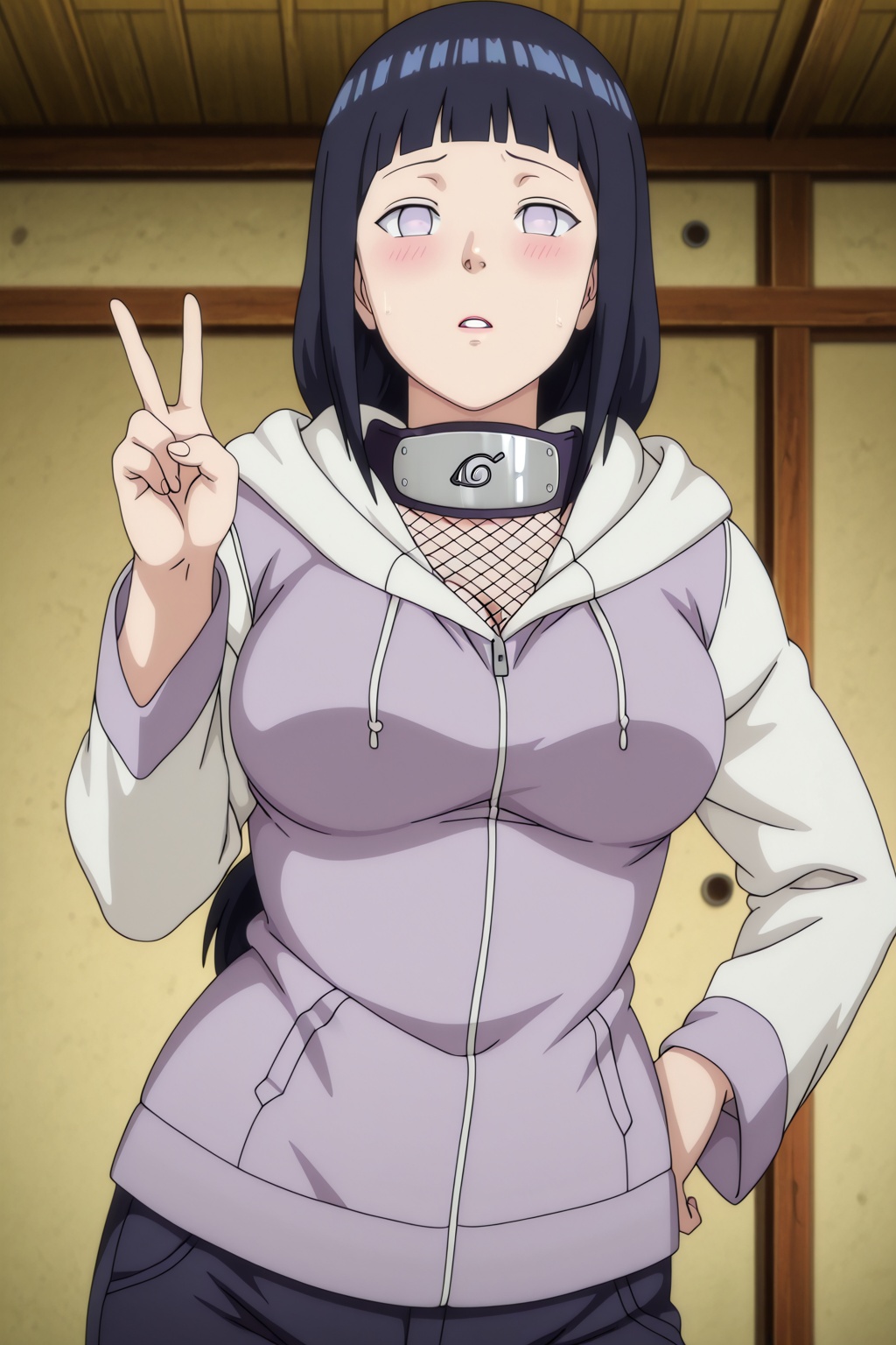 1girl,  hyuuga_hinata,  breasts on Tensor.Art