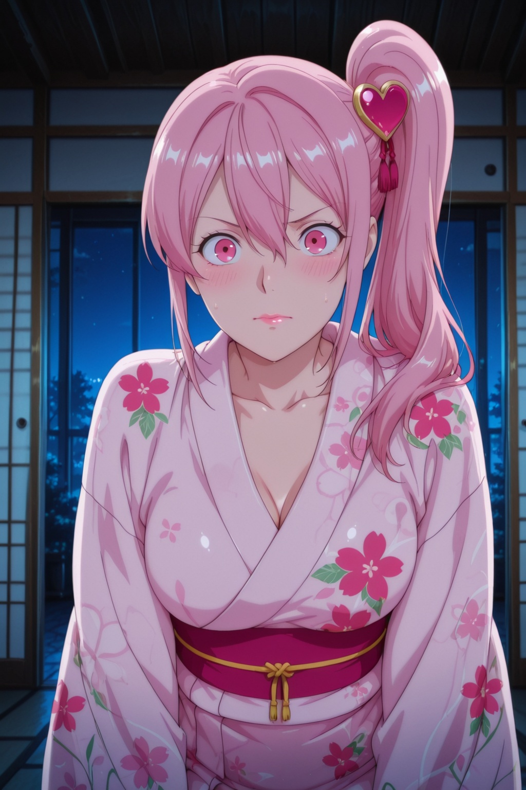 1girl,  breasts,  pink_hair on Tensor.Art