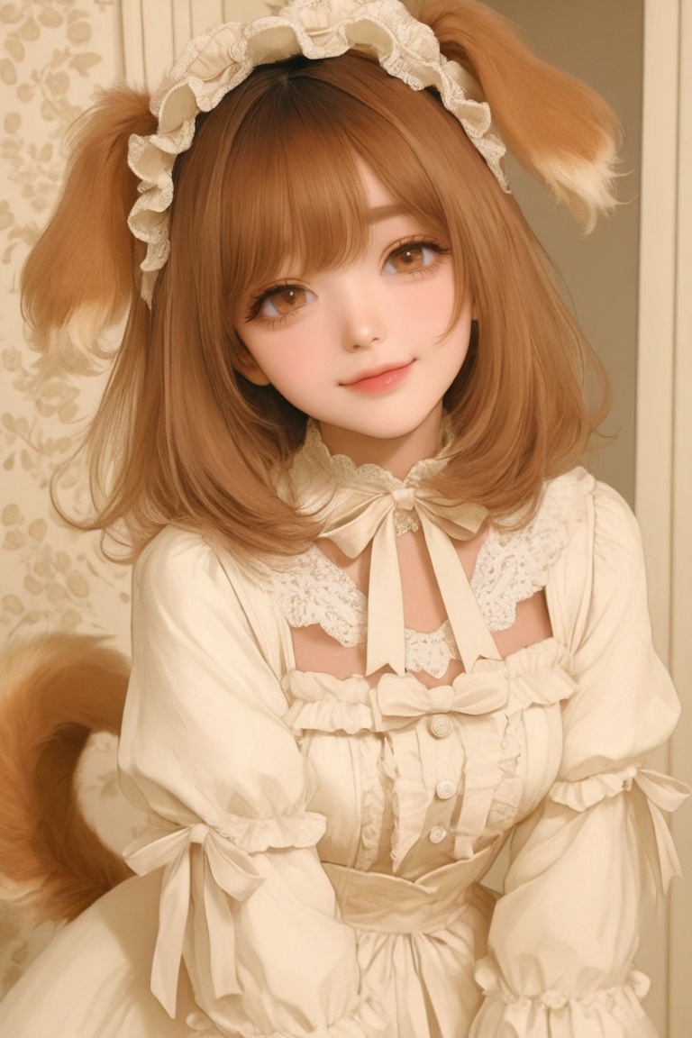 1girl,  solo,  puppy lolita girl on Tensor.Art