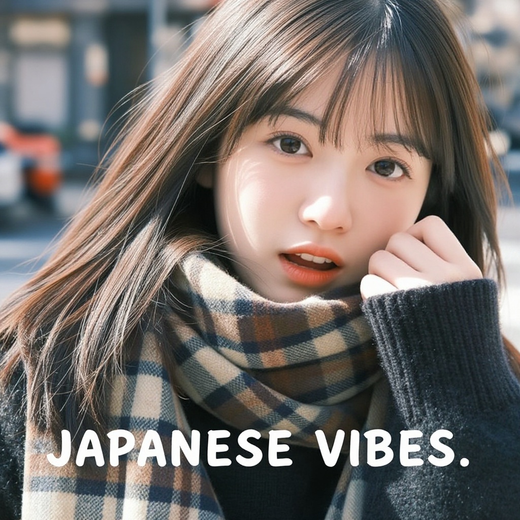 Create a close-up shot of a kawaii young Japanese female with slightly open mouth,  capturing her cute and adorable essenc...