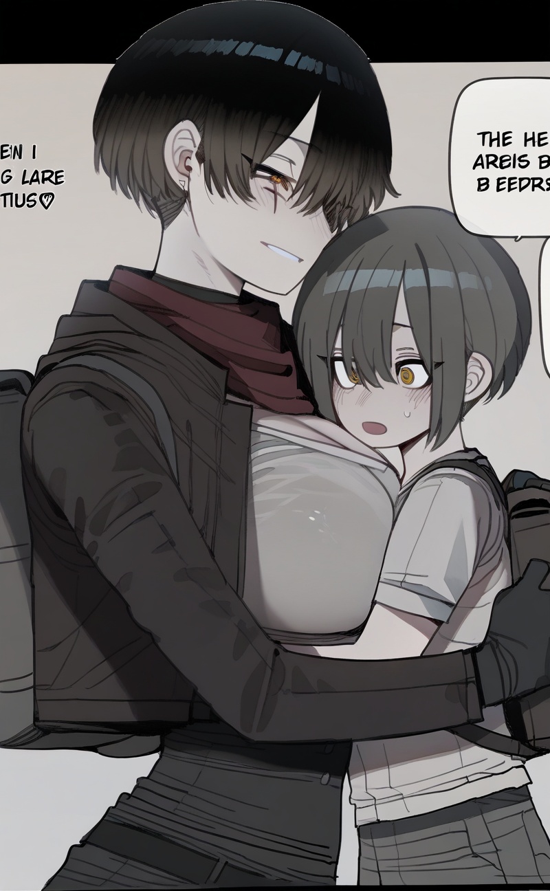 2people,  1girl,  breasts on Tensor.Art