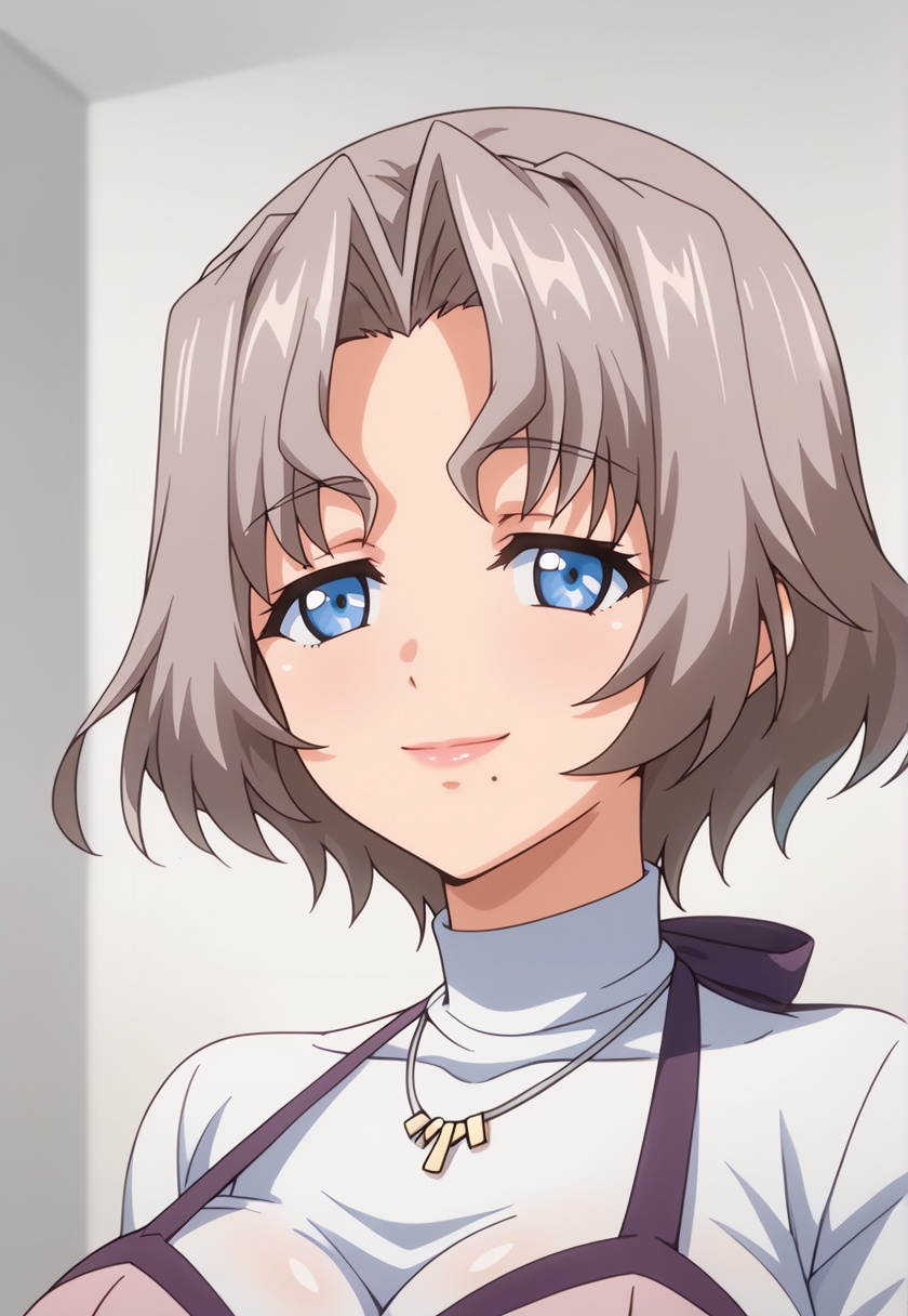 RyoukoYanagi,  short hair,  grey hair on Tensor.Art
