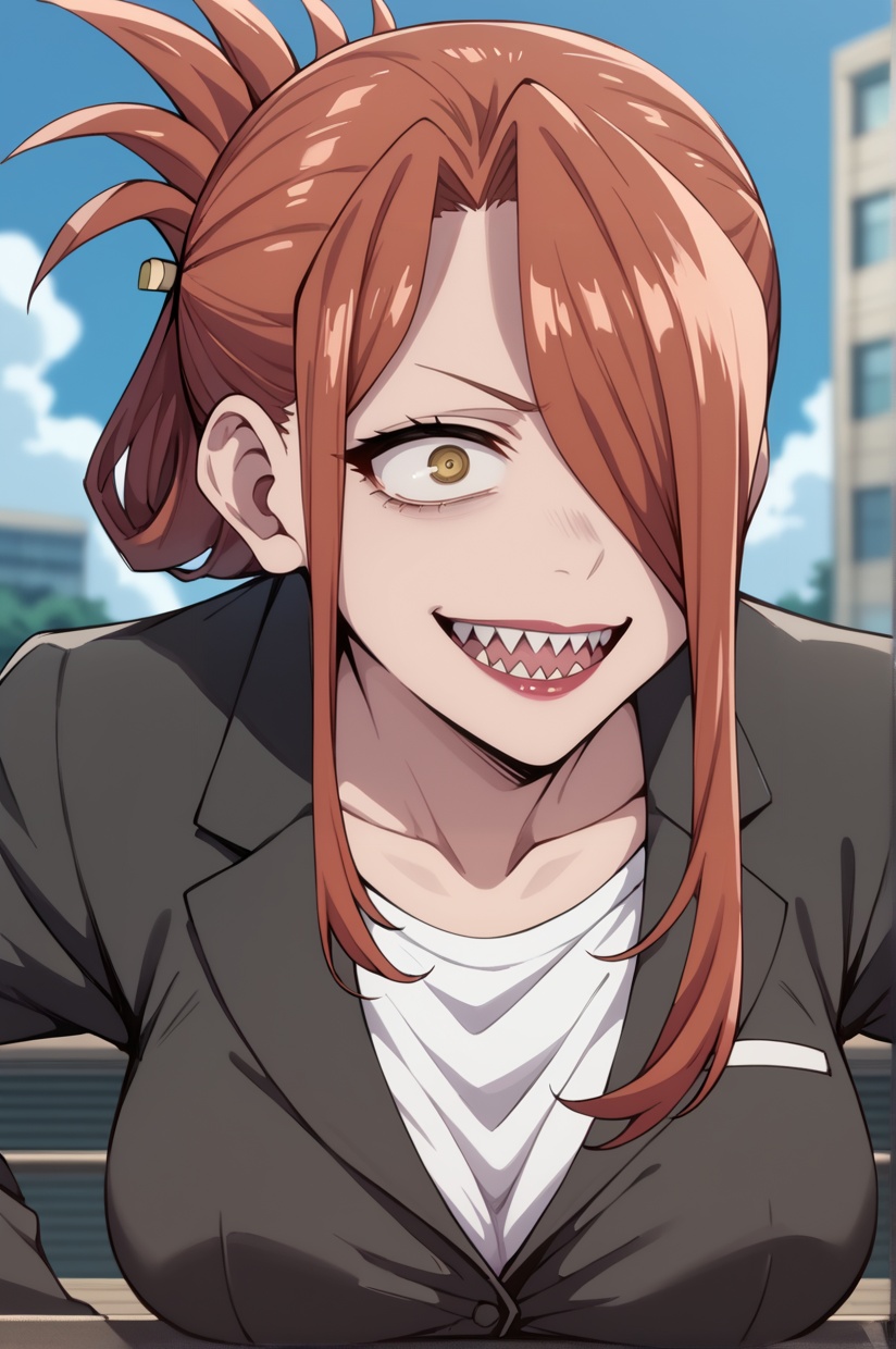 NikoHirata,  hair over one eye,  folded ponytail on Tensor.Art
