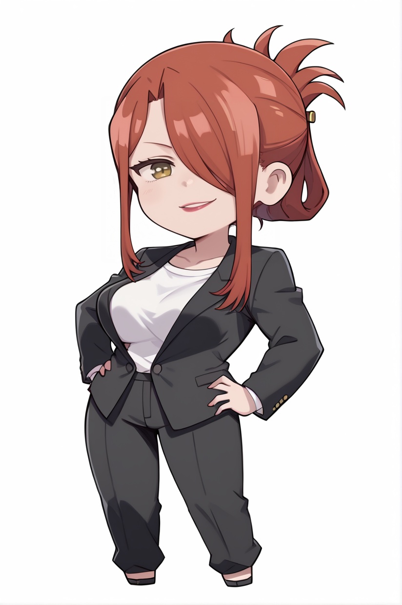 NikoHirata,  folded ponytail,  hair over one eye on Tensor.Art