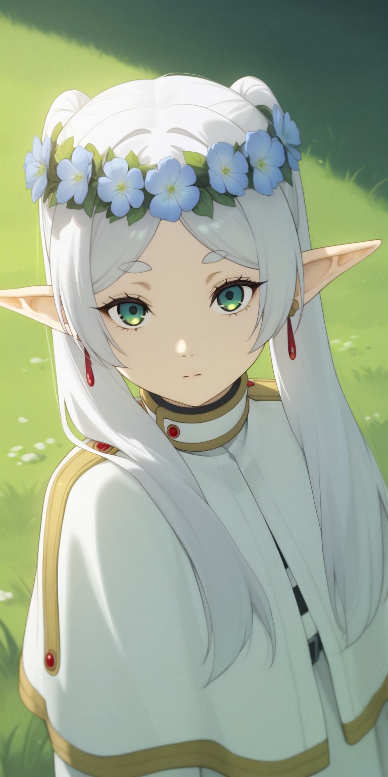 grass,  head wreath,  solo on Tensor.Art