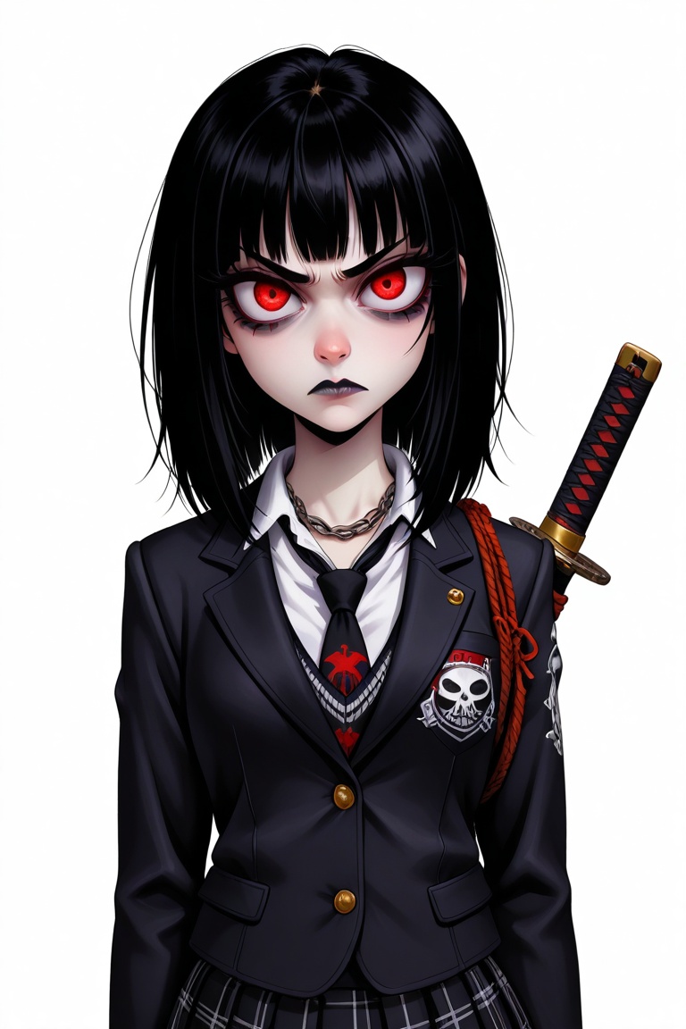 1girl,  solo,  punk aesthetic on Tensor.Art