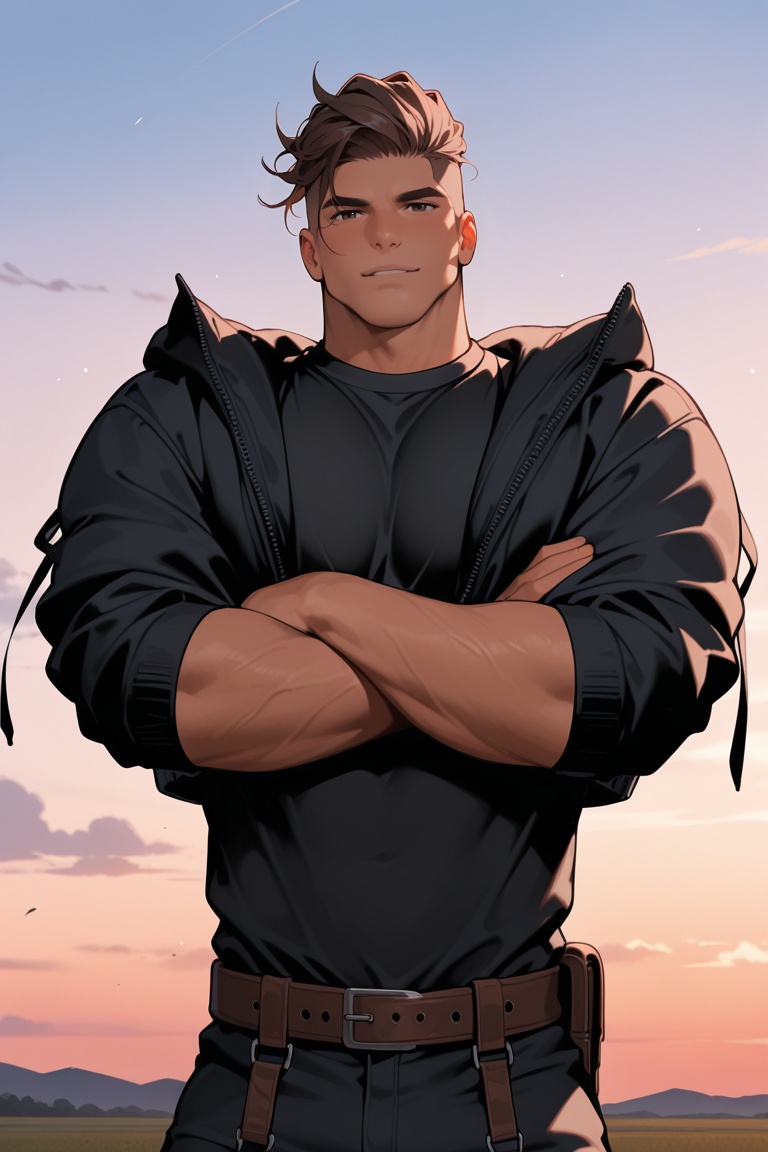 1boy,  male focus,  bara on Tensor.Art