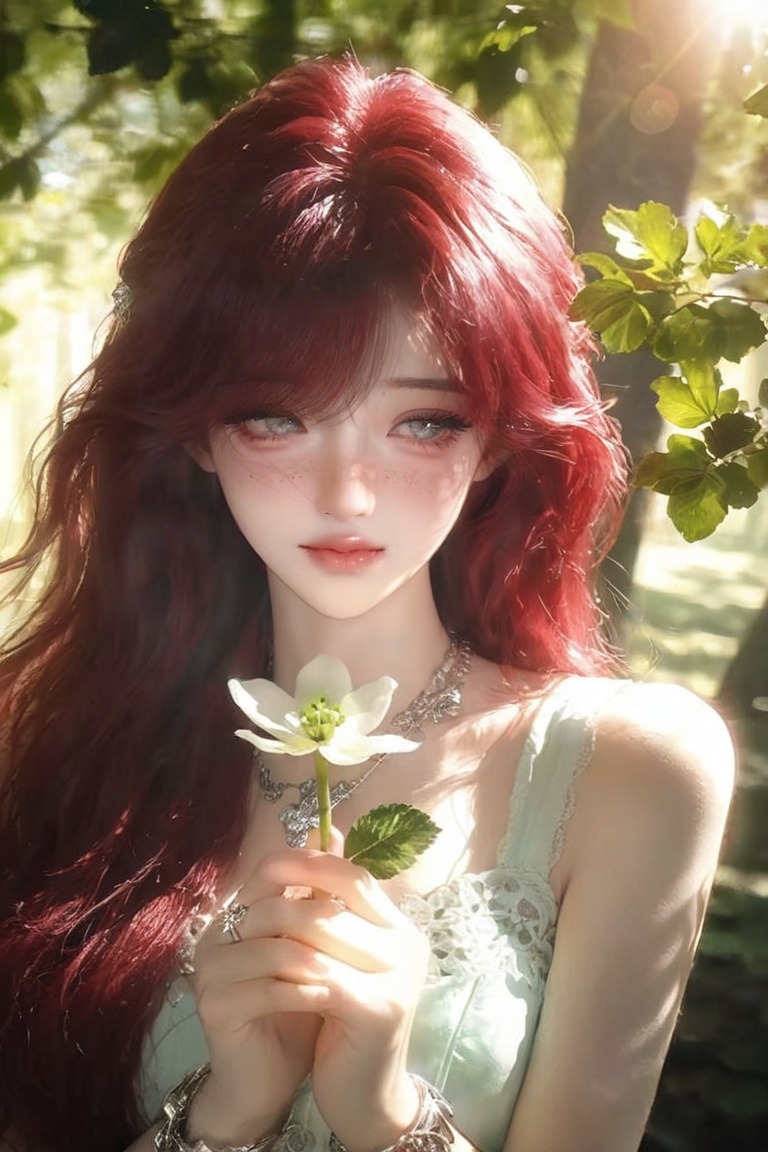 1 woman,  solo,  long wavy hair on Tensor.Art