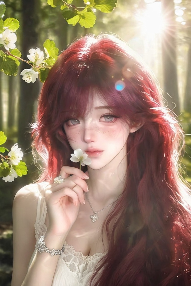 1 woman,  solo,  long wavy hair on Tensor.Art