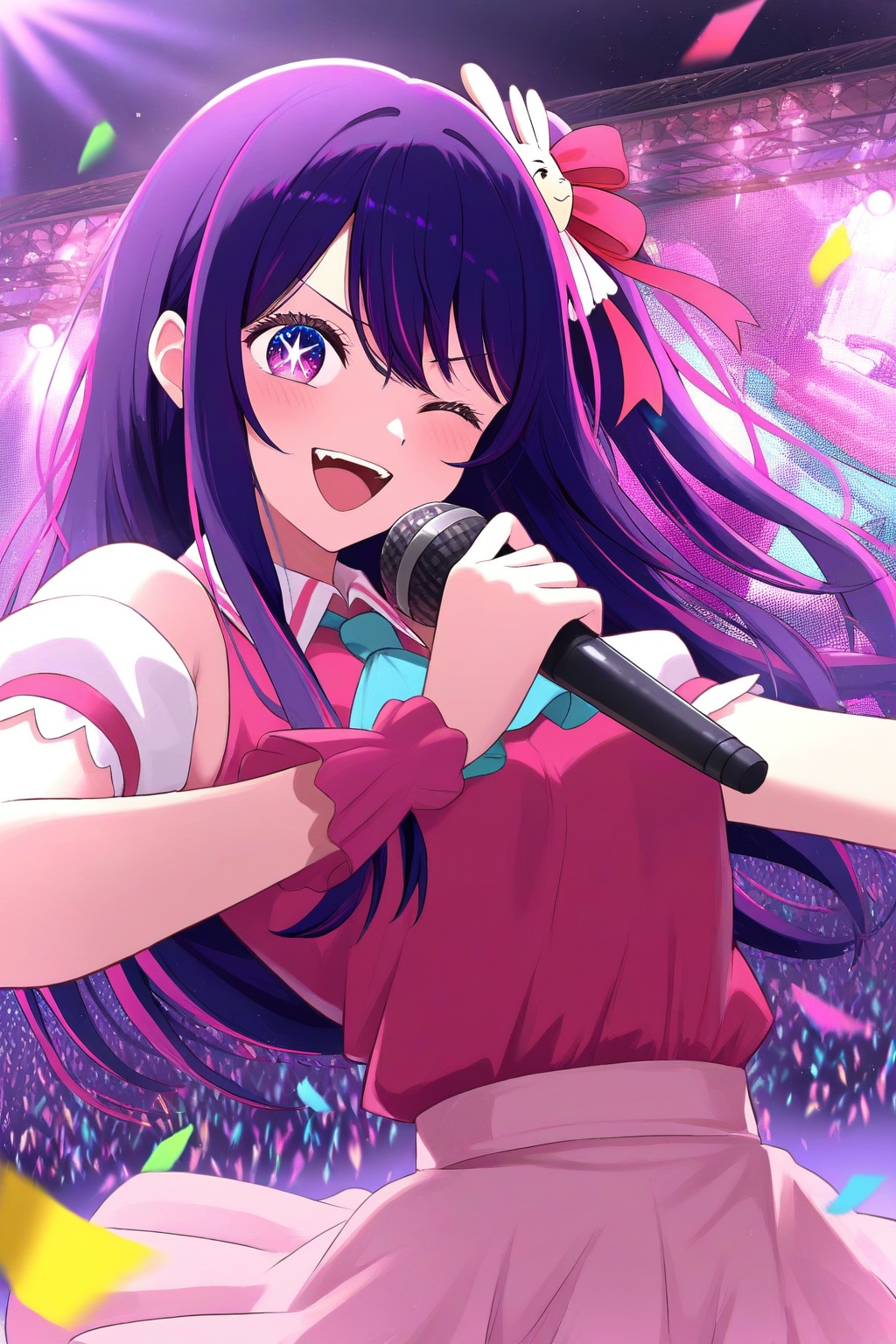 1girl,  solo,  hoshino ai on Tensor.Art