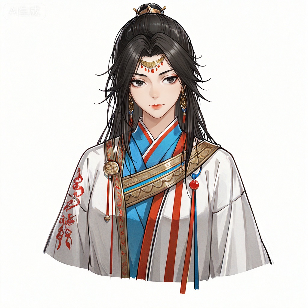 masterpiece, best quality,solo,white background,simple_background,
,yijianfengyunjue_style