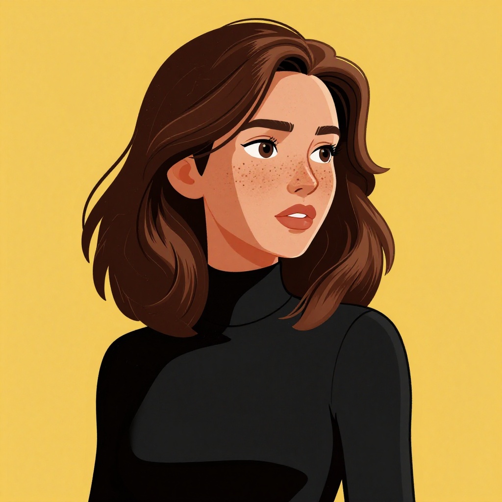 comic book art of cartoon cinematic style,  freckles cinematic style cartoon digital cinematic image of a digital cartoon...