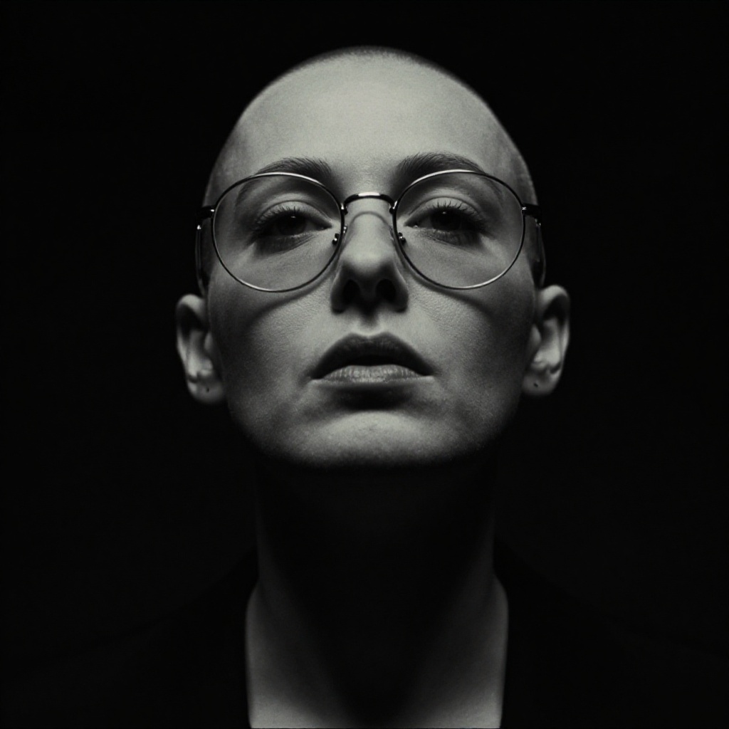 cinematic film still of cinematic style,  dark cinematic underexposed film style,  an underexposed image of a woman with v...