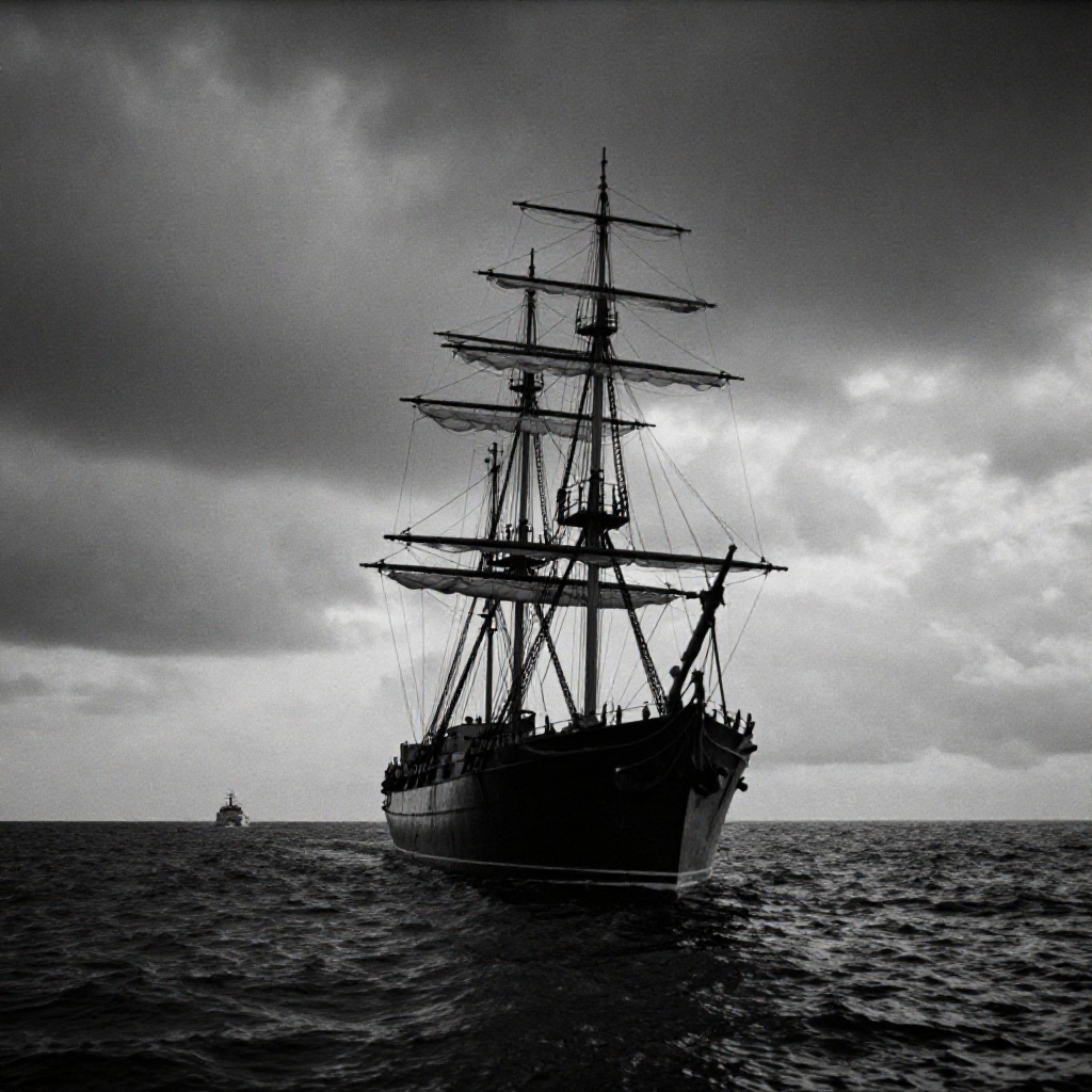 cinematic film still of cinematic style,  dark cinematic underexposed film style,  an underexposed image of a black and wh...
