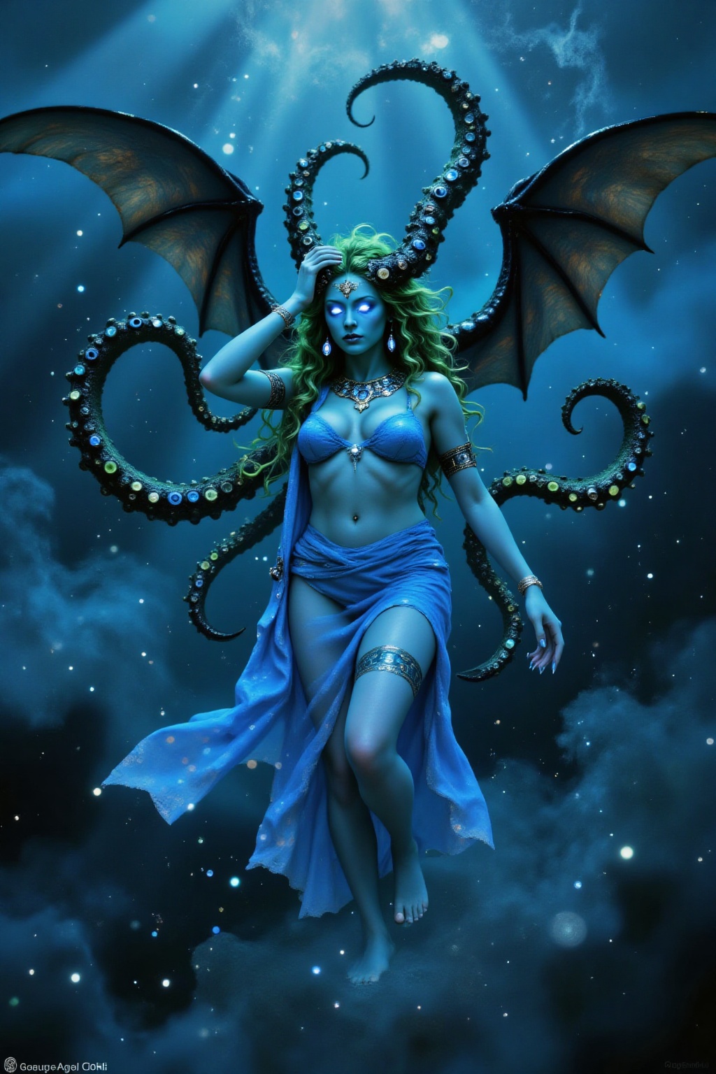 Cthulhu is one of the Great Old Ones and a water elemental. As the King of R'lyeh,  Cthulhu slumbers in the underwater cit...