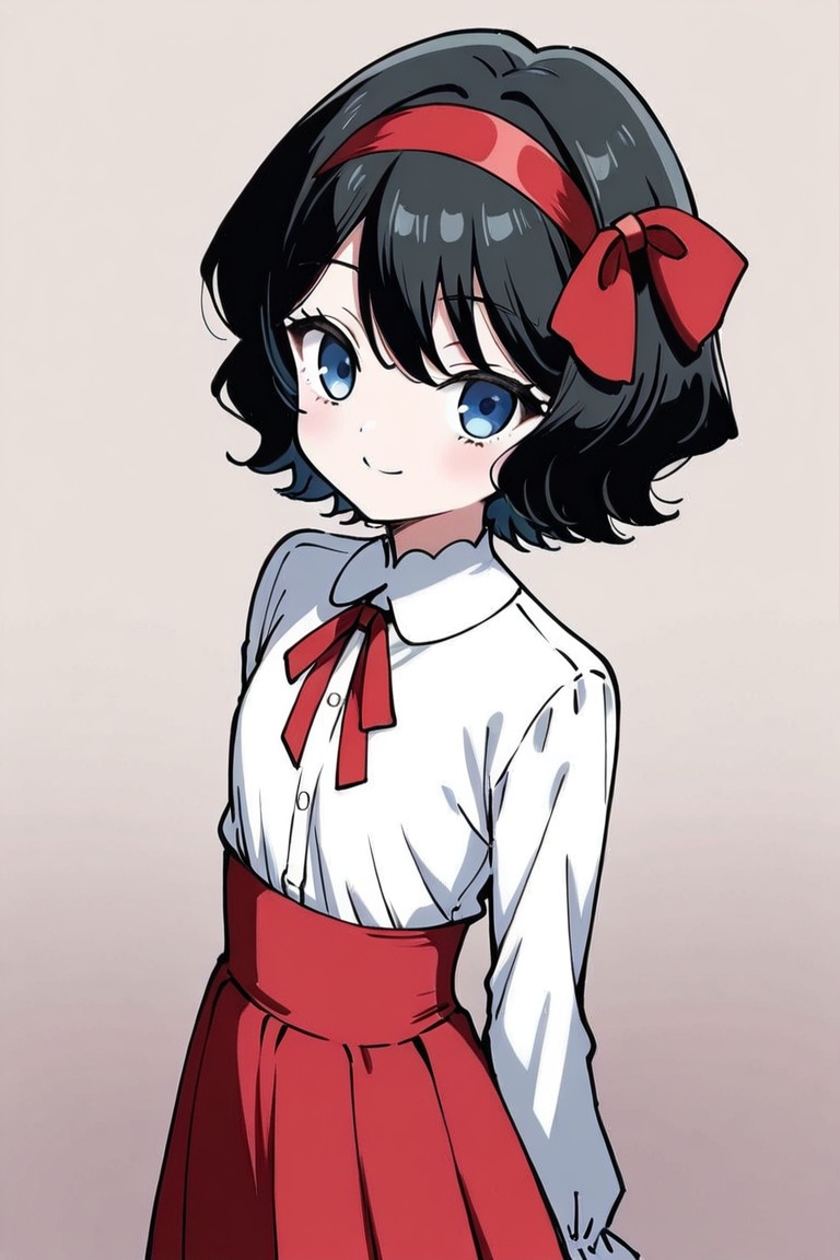 1girl,  solo,  black hair on Tensor.Art