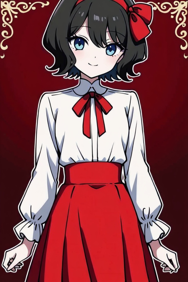1girl,  solo,  black hair on Tensor.Art
