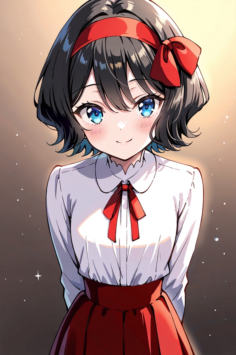 1girl,  solo,  black hair on Tensor.Art