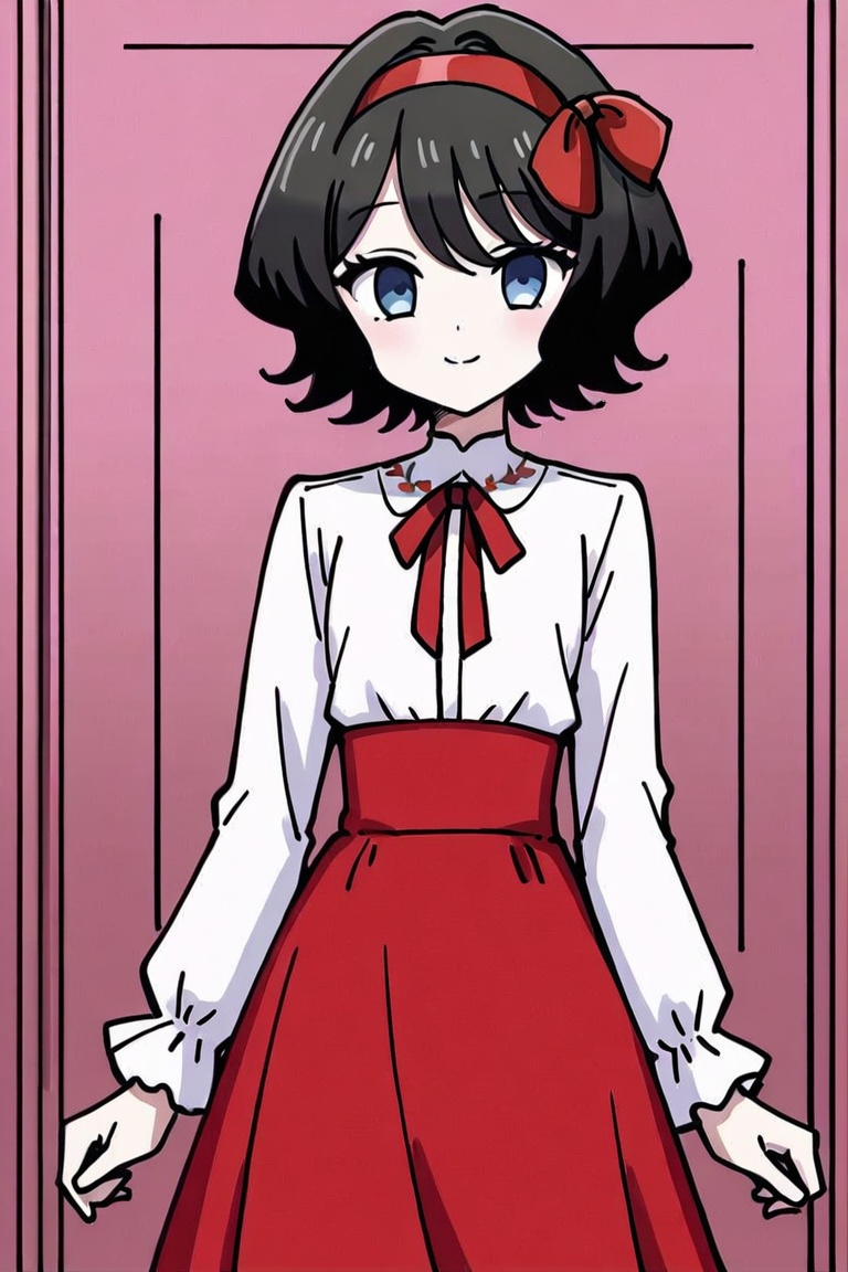 1girl,  solo,  black hair on Tensor.Art
