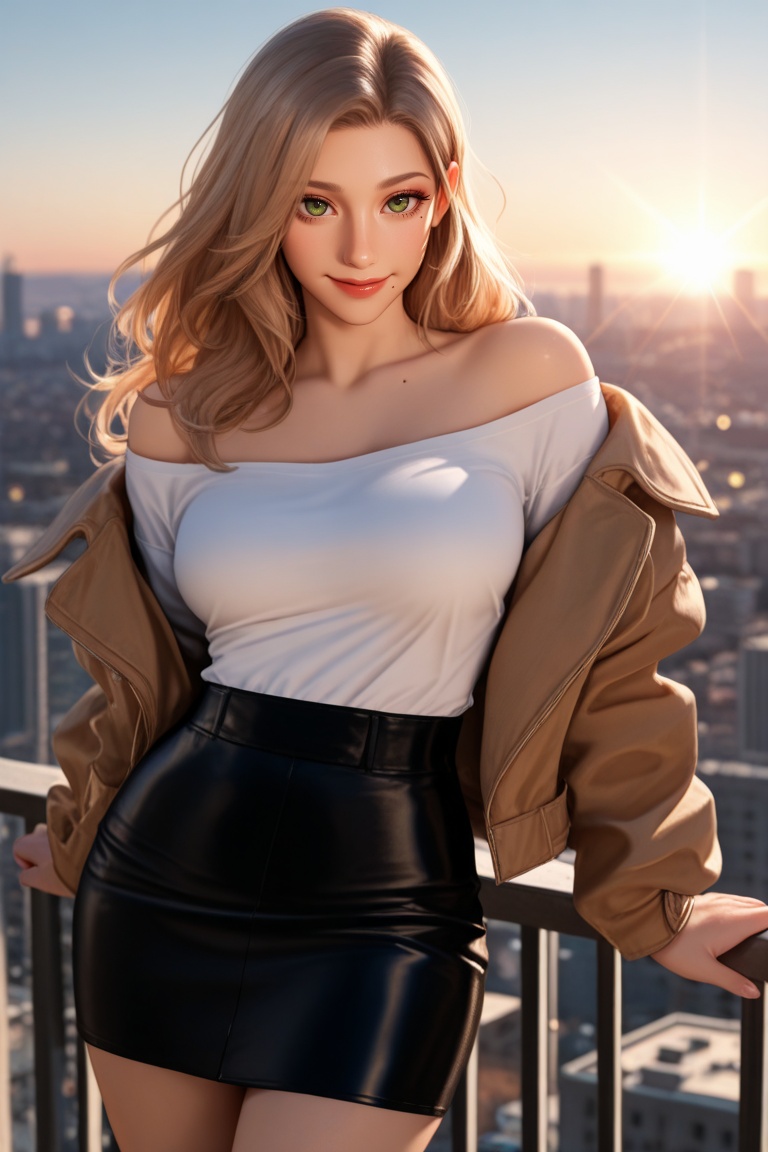 sunset,  lense flare,  (masterpiece on Tensor.Art