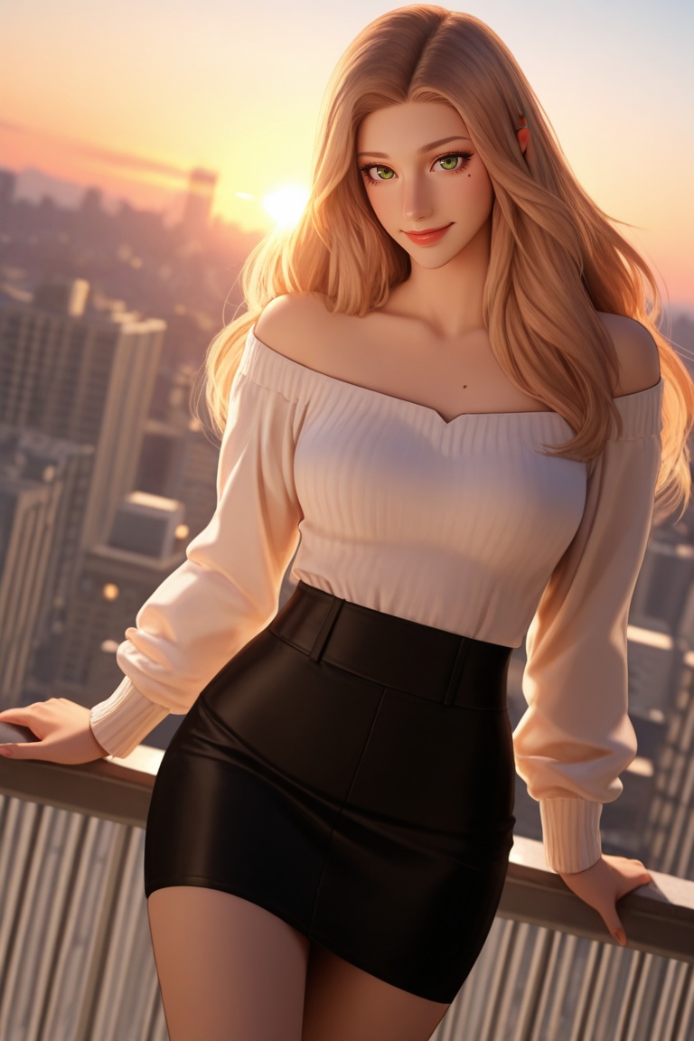 sunset,  lense flare,  (masterpiece on Tensor.Art