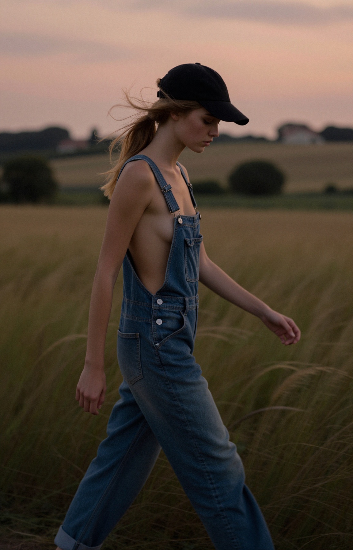 The year is 1997,  and the location is a rural area in France. The subject of the image is a young woman with an exception...
