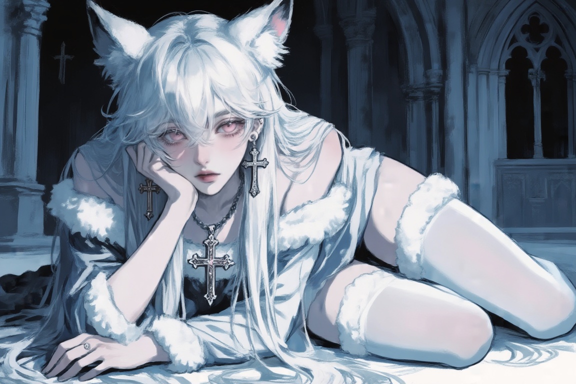 solo,  long hair,  looking at viewer on Tensor.Art