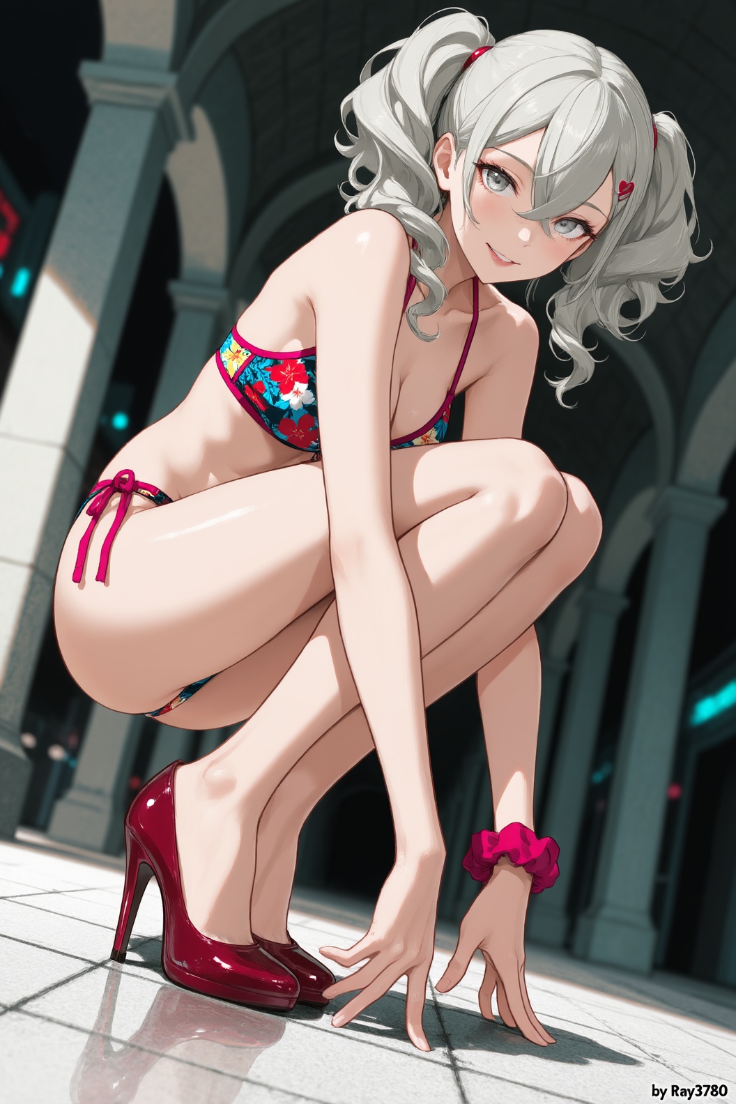 2D动漫风格,  1girl,  高卷杏\(女神异闻录5\) on Tensor.Art
