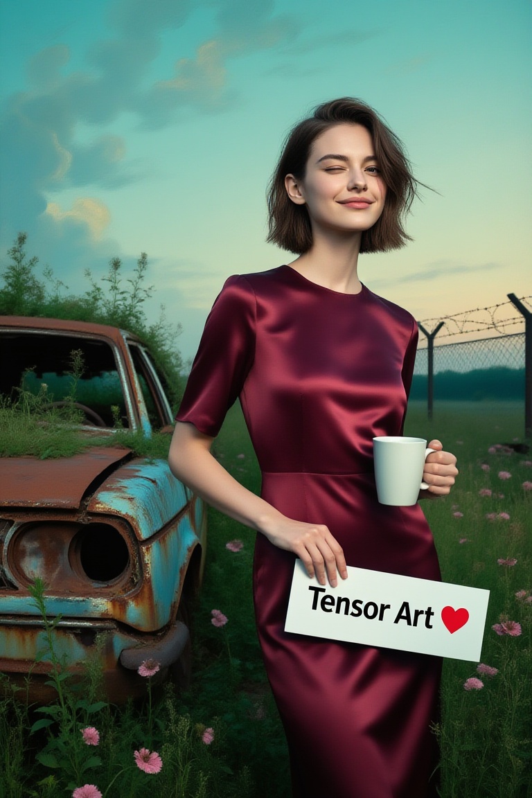 chic 20yo woman,  standing in foreground,  clearly separated from background on Tensor.Art