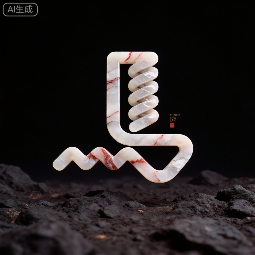 马,创意立体书法