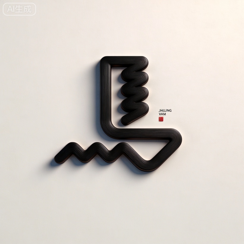 马,创意立体书法,居中,文字比例合适。