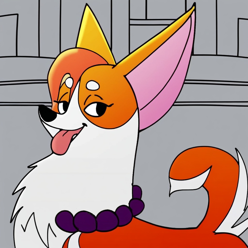 madam corgi,  feral,  solo on Tensor.Art