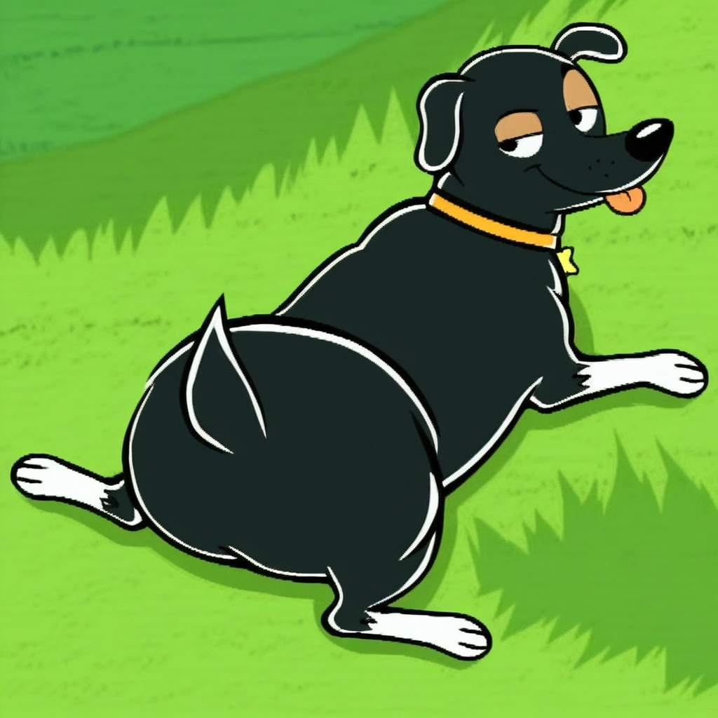 Star the number six mutt,  feral,  orange collar on Tensor.Art