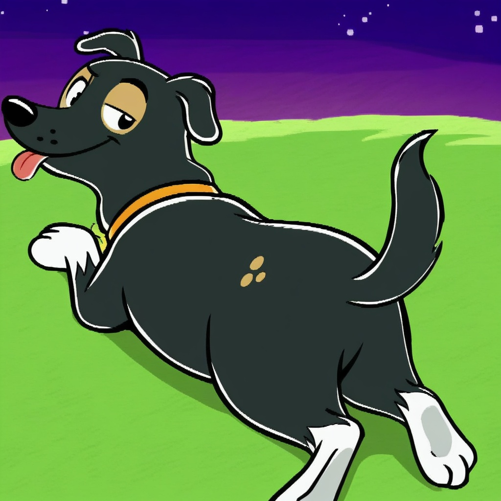 Star the number six mutt,  feral,  orange collar on Tensor.Art