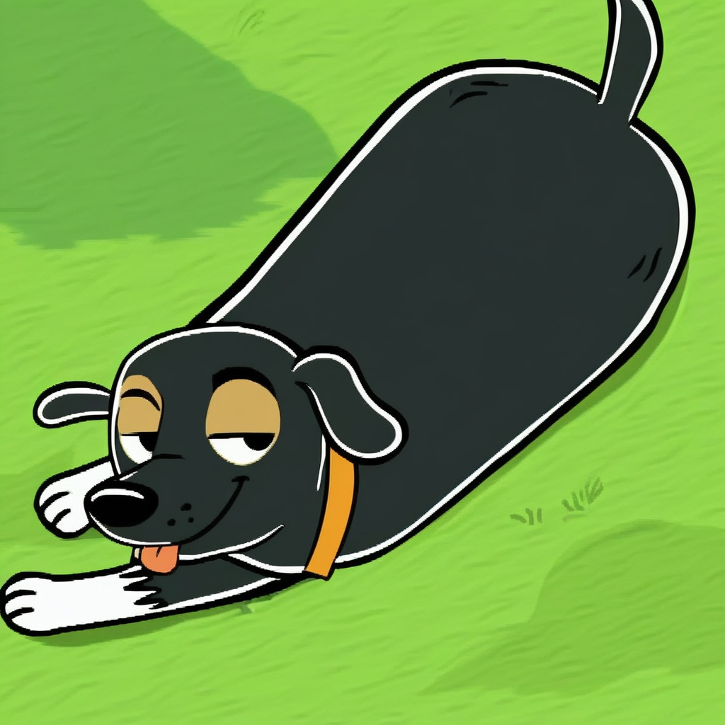 Star the number six mutt,  feral,  orange collar on Tensor.Art