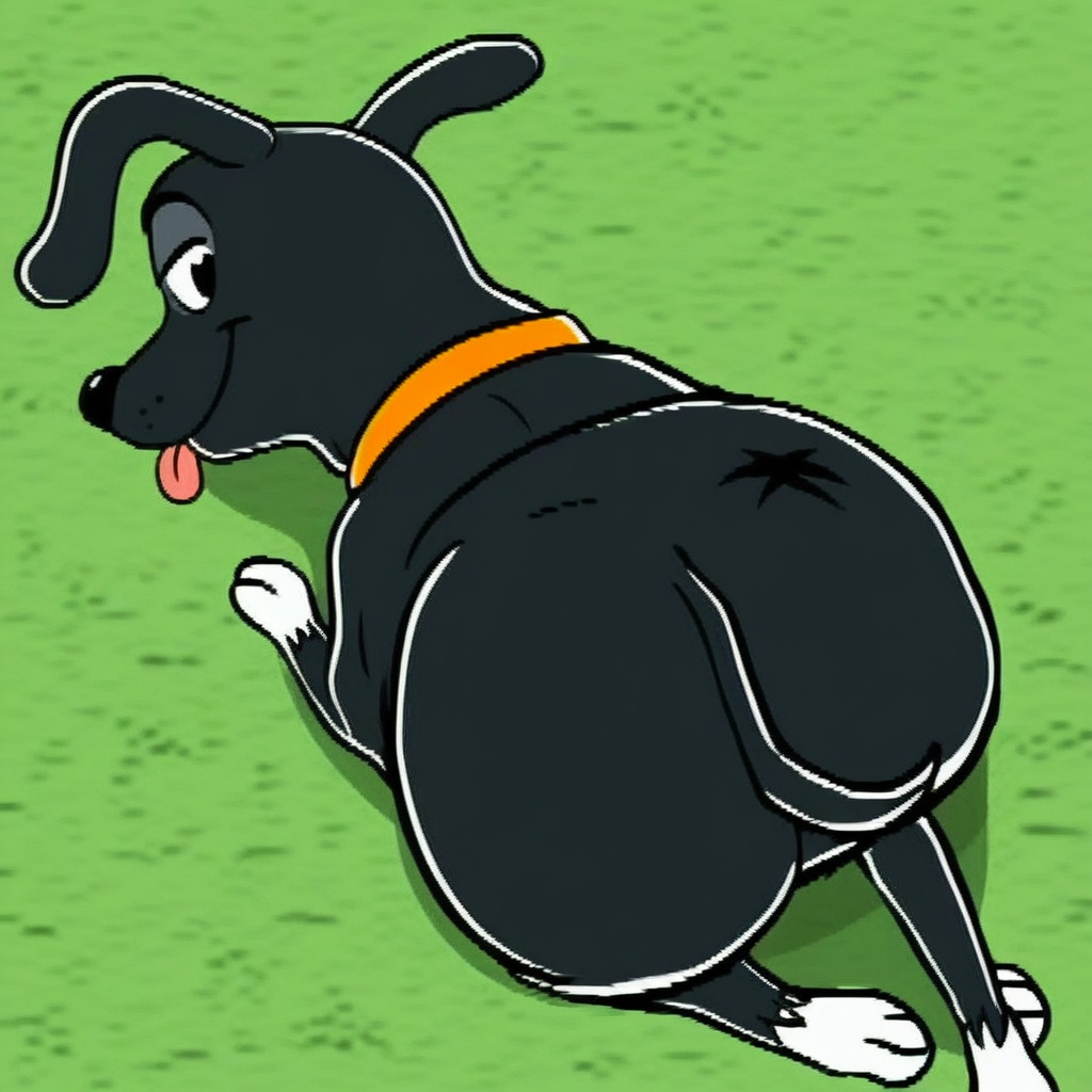 Star the number six mutt,  feral,  orange collar on Tensor.Art