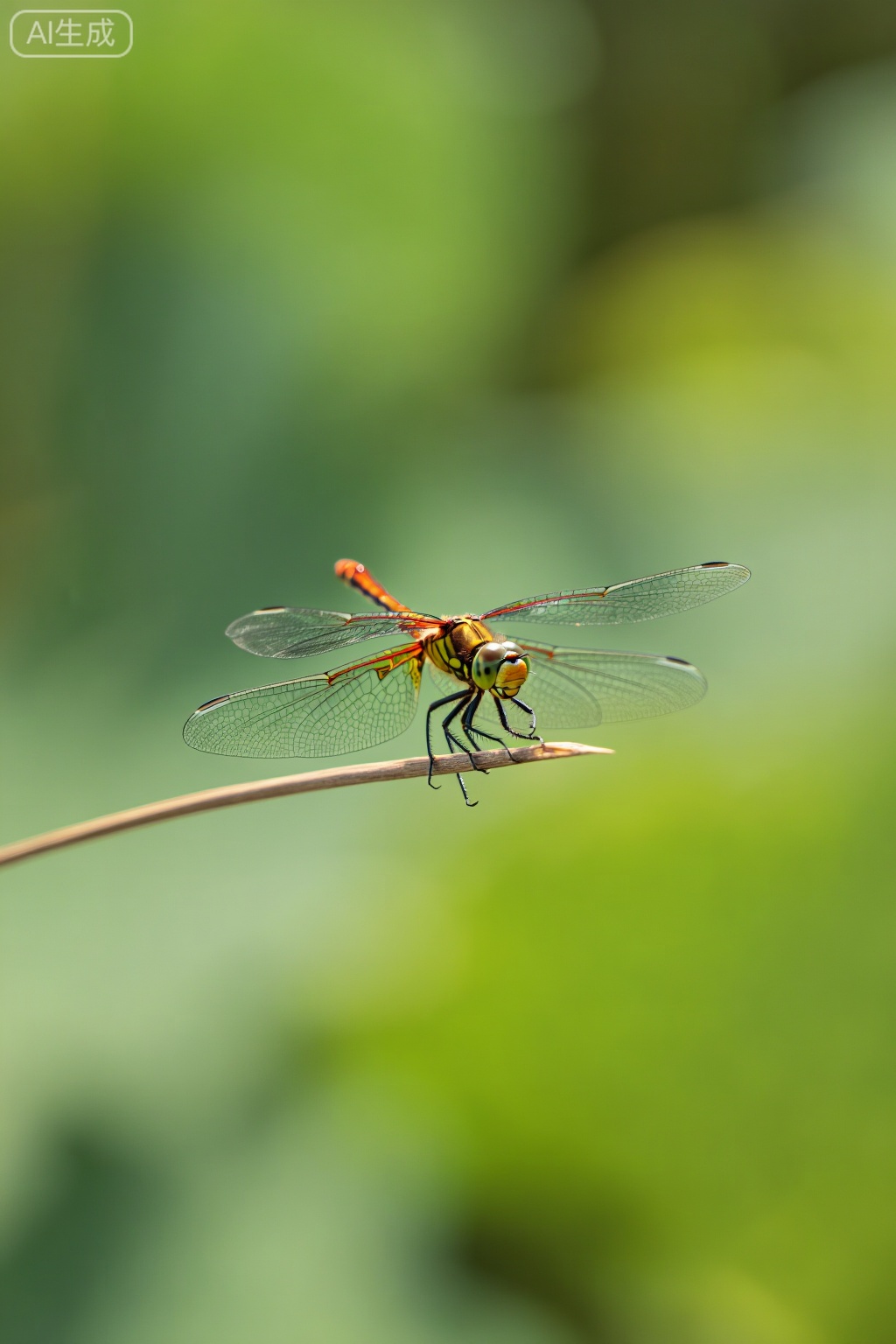 蜻蜓特写,大光圈,4K