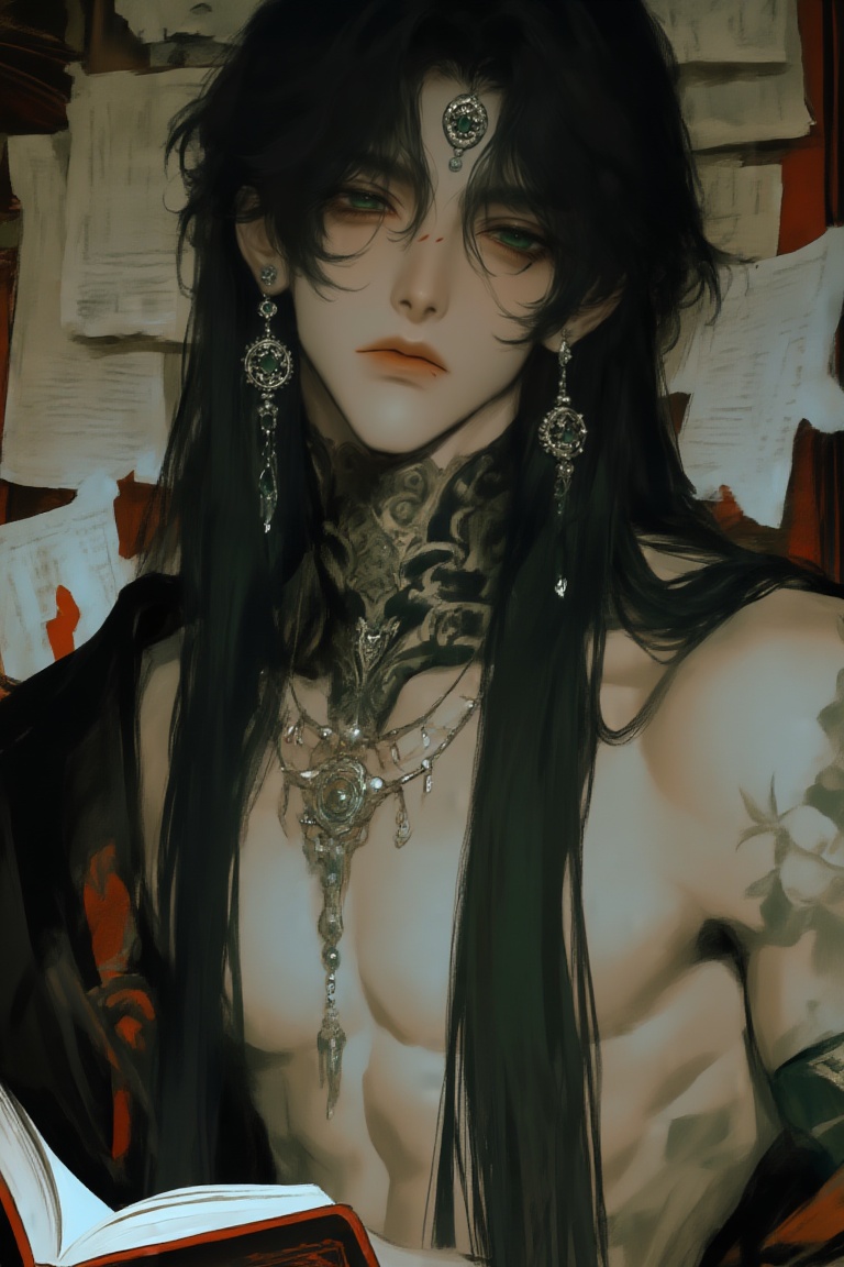 niji_asian_style ,  solo,  long hair on Tensor.Art