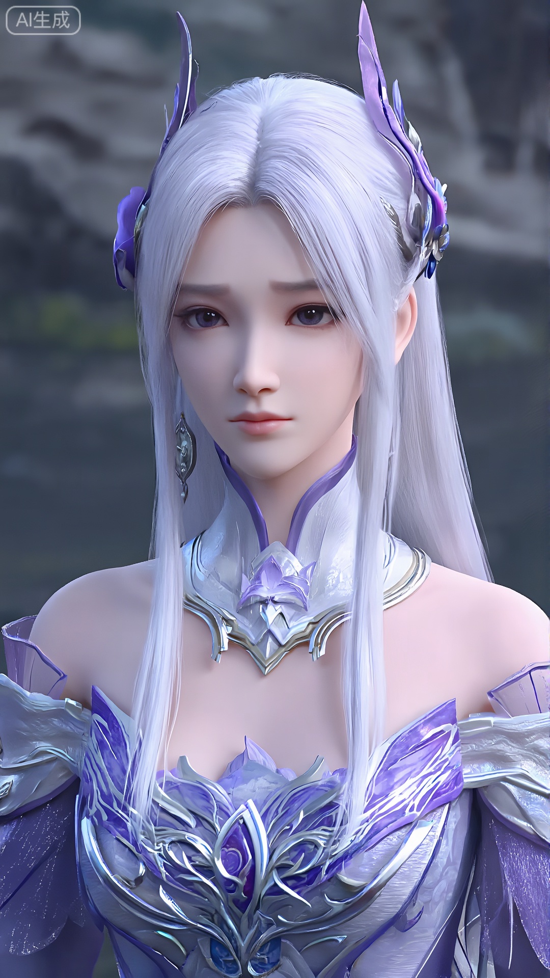 小医仙,小医仙的衣裳,细腻的皮肤,看着观众,均匀的照明,简单漂亮的背景,高质量画面