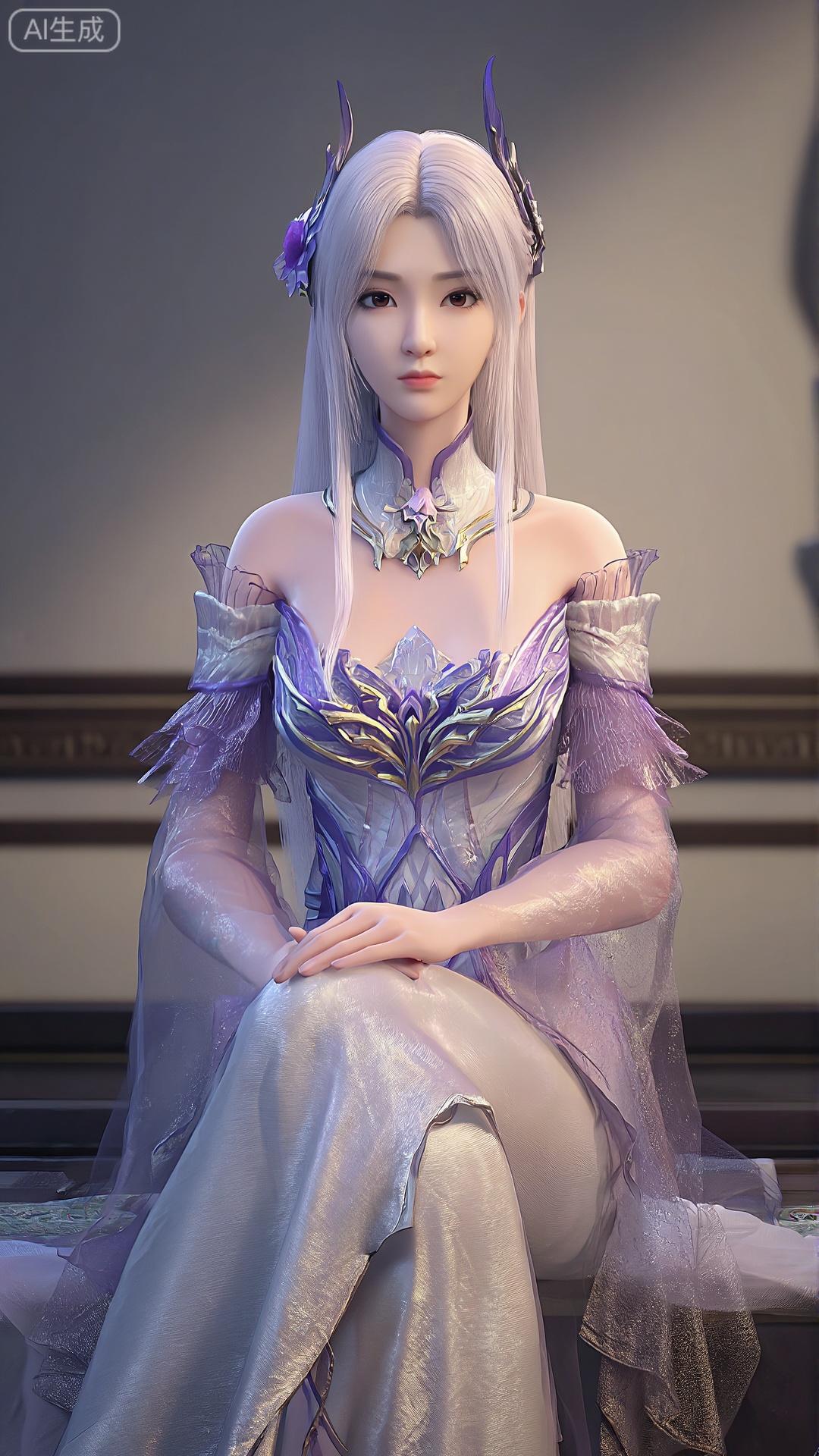 小医仙,穿着细腻而精致的衣裳,拥有光滑细腻的皮肤,优雅地坐着,目光温柔地看着观众。画面采用均匀的照明,营造出温馨舒适的氛围。背景设计简洁而不失美感,营造出一个宁静而优雅的空间。高质量的画面呈现,细节丰富,色彩柔和,展现出小医仙的温婉与神秘。