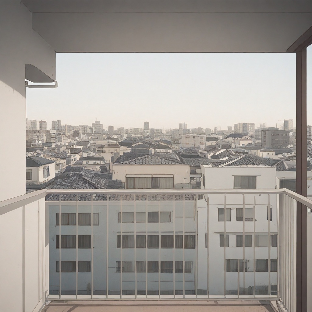 building,  balcony,  railing on Tensor.Art