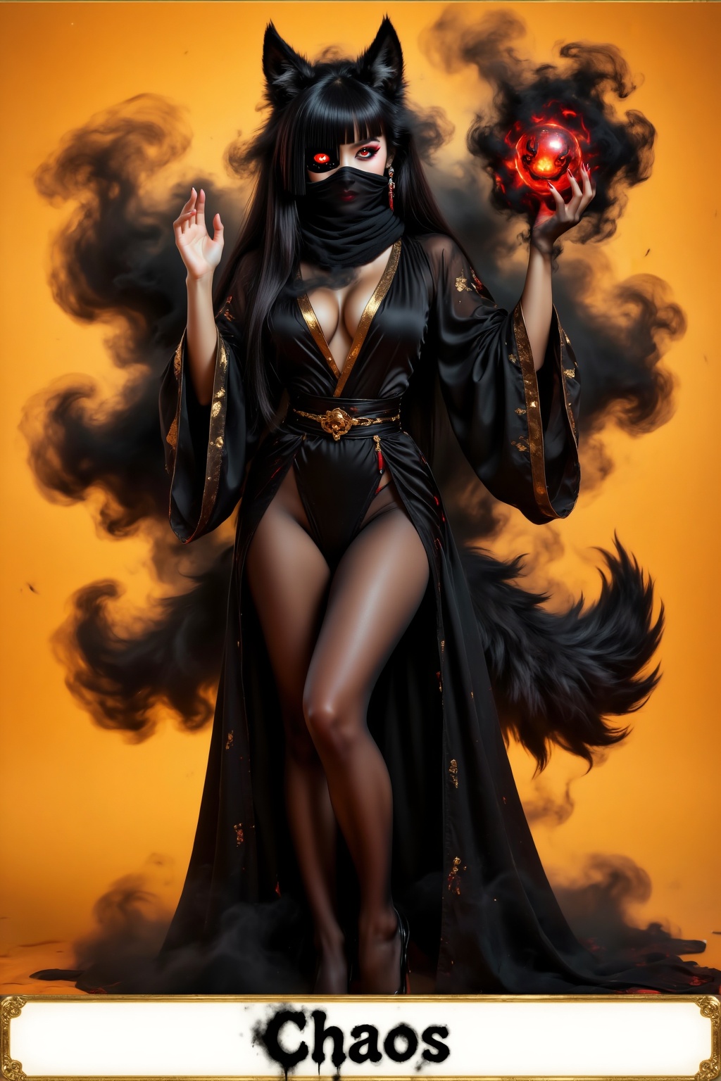 Top quality. Inspiration: Chinese mythology,  the Four Demons,  Chaos. Appearance: Chaos on Tensor.Art