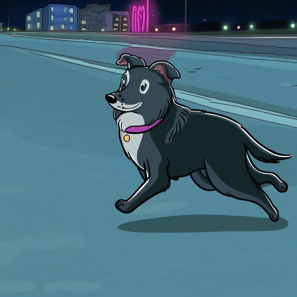 ruby border collie,  feral,  solo on Tensor.Art