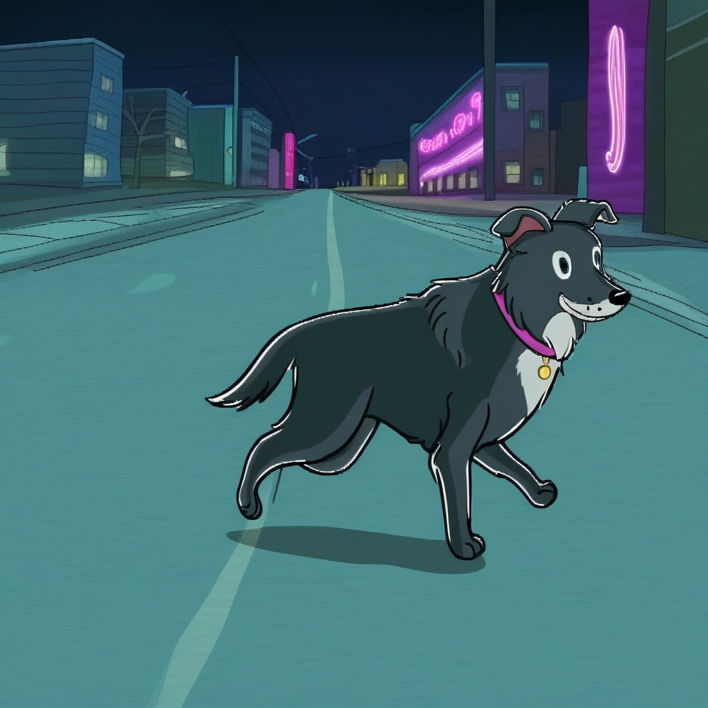 ruby border collie,  feral,  solo on Tensor.Art