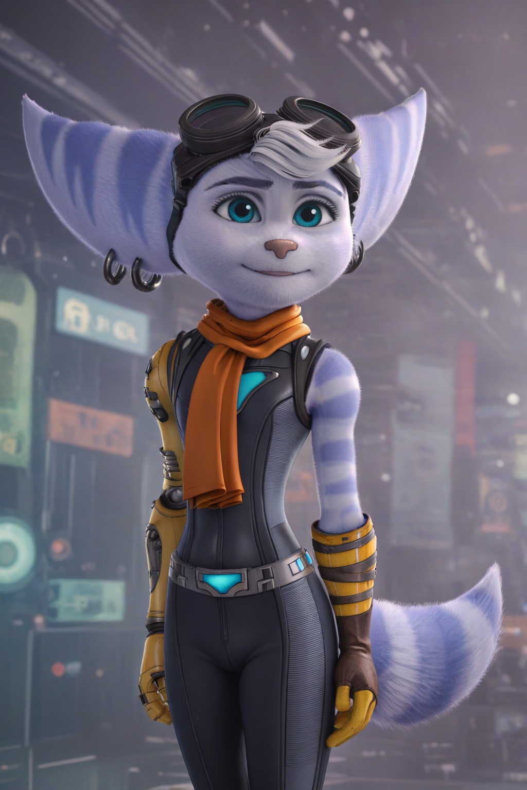 Rivet (Ratchet & Clank),  lombax,  canonical character on Tensor.Art